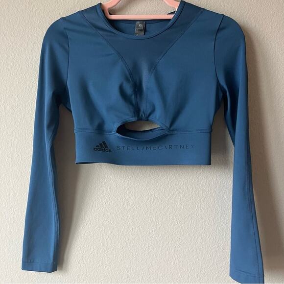 Adidas Stella McCartney Training Long Sleeve Crop Top - Picture 5 of 11